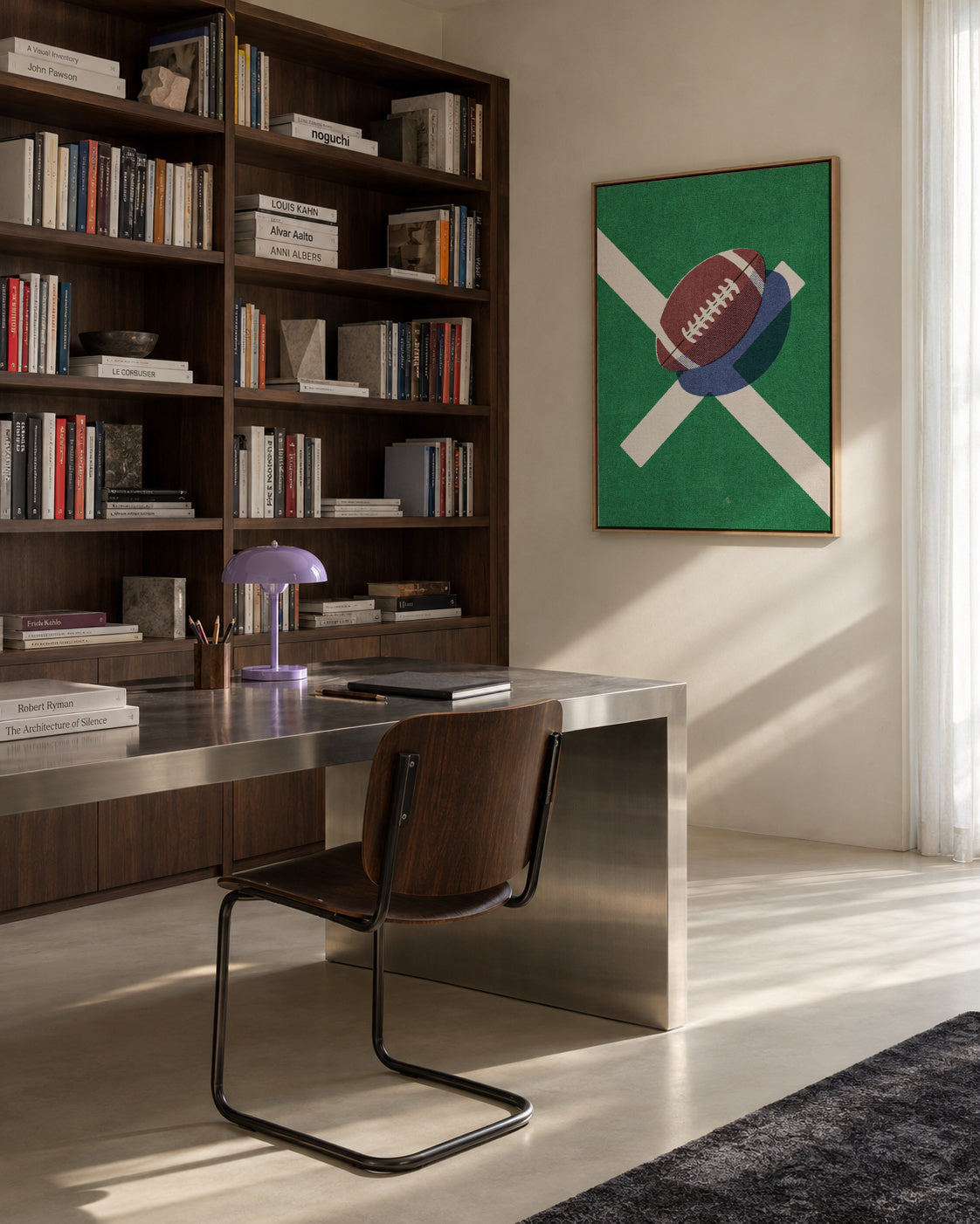 BALLS / American Football - Framed canvas in an interior