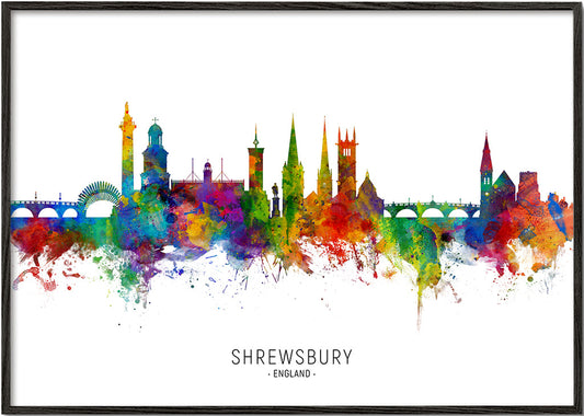 Shrewsbury Skyline multicolor