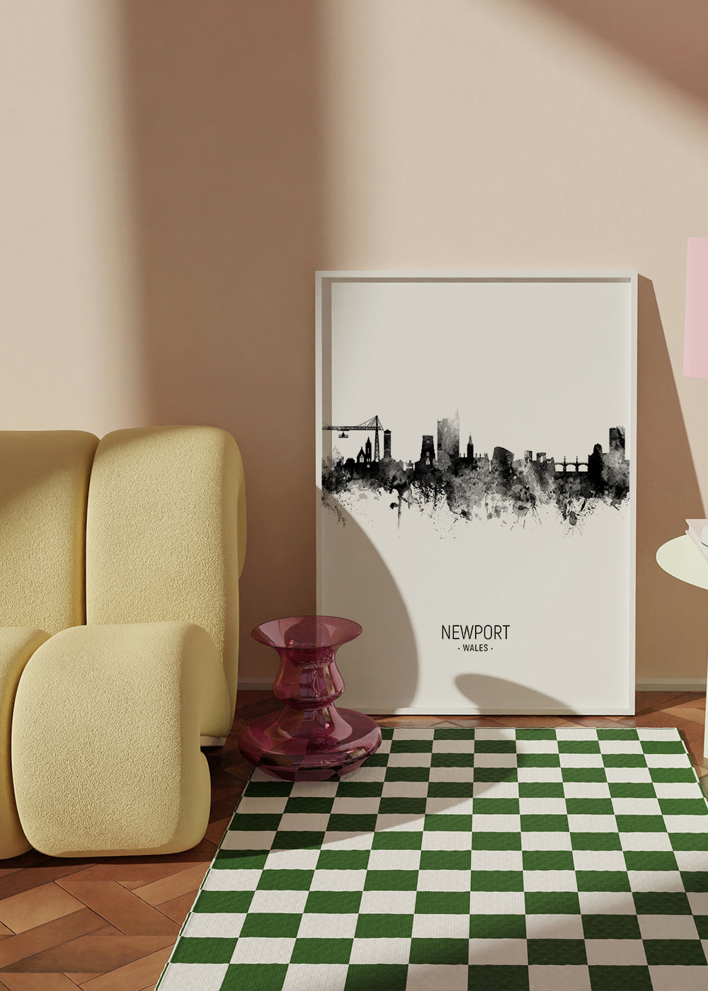 Newport Skyline black and white