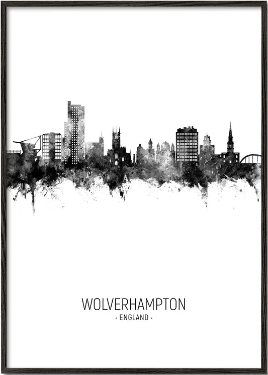 Wolverhampton Skyline black and white