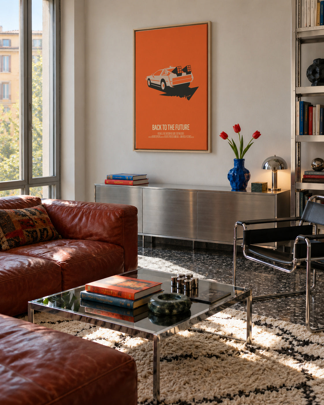 Back to the Future - Framed canvas in an interior