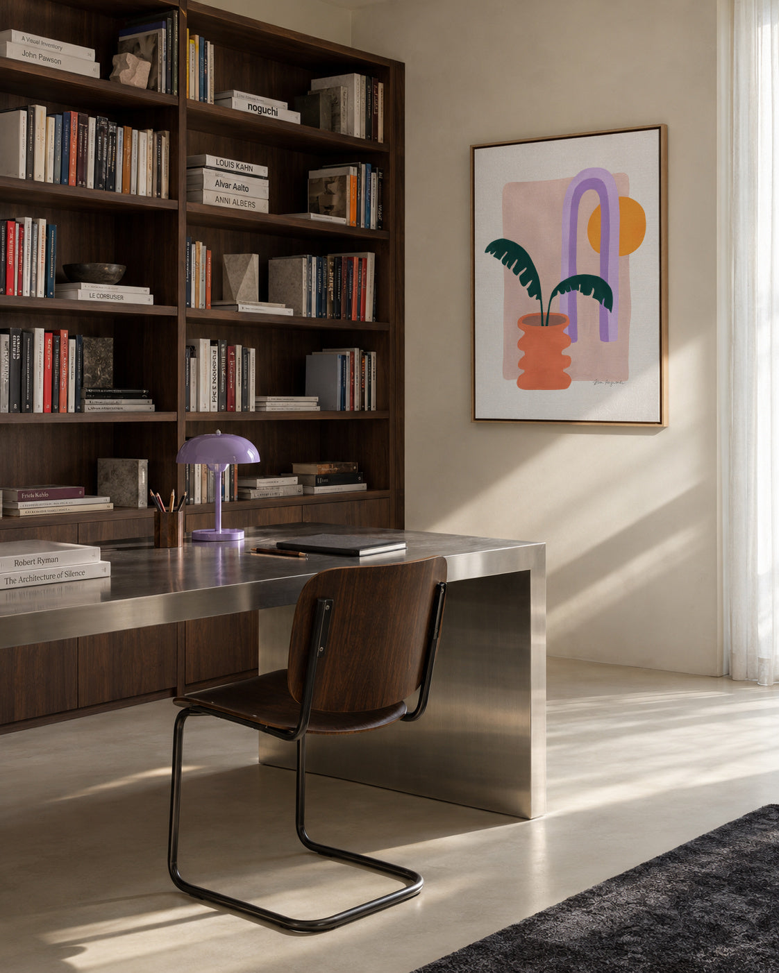 Banana & Sunshine - Framed canvas in an interior