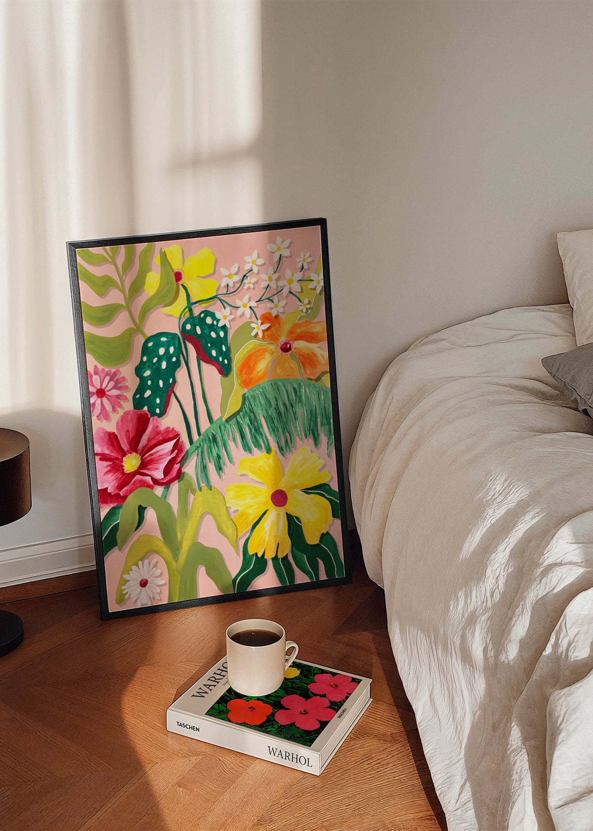 Flores y Plantas - Framed poster in an interior