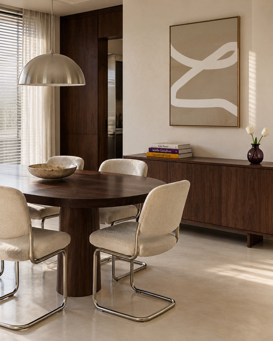 White Path - Framed canvas in an interior