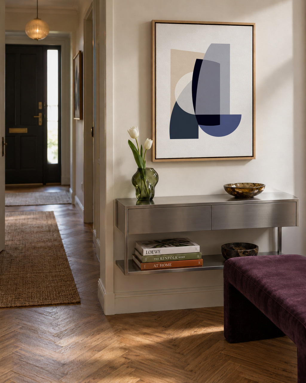 Abstract IV - Framed canvas in an interior