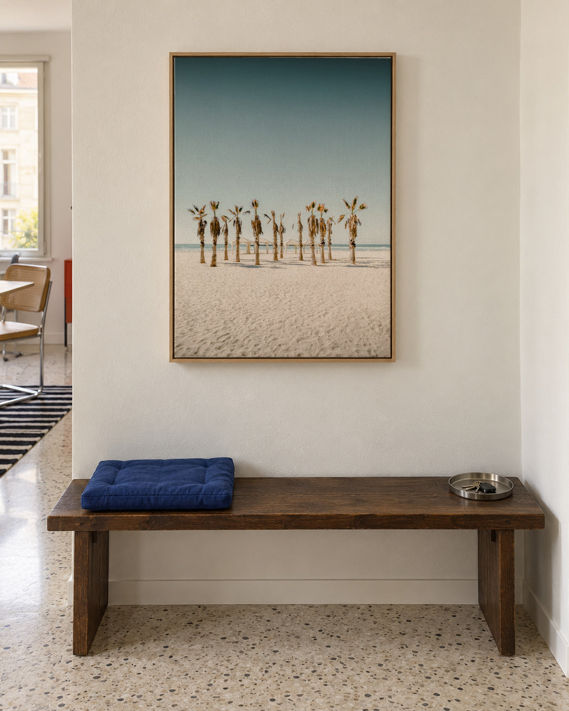 12 by the Ocean - Framed canvas in an interior