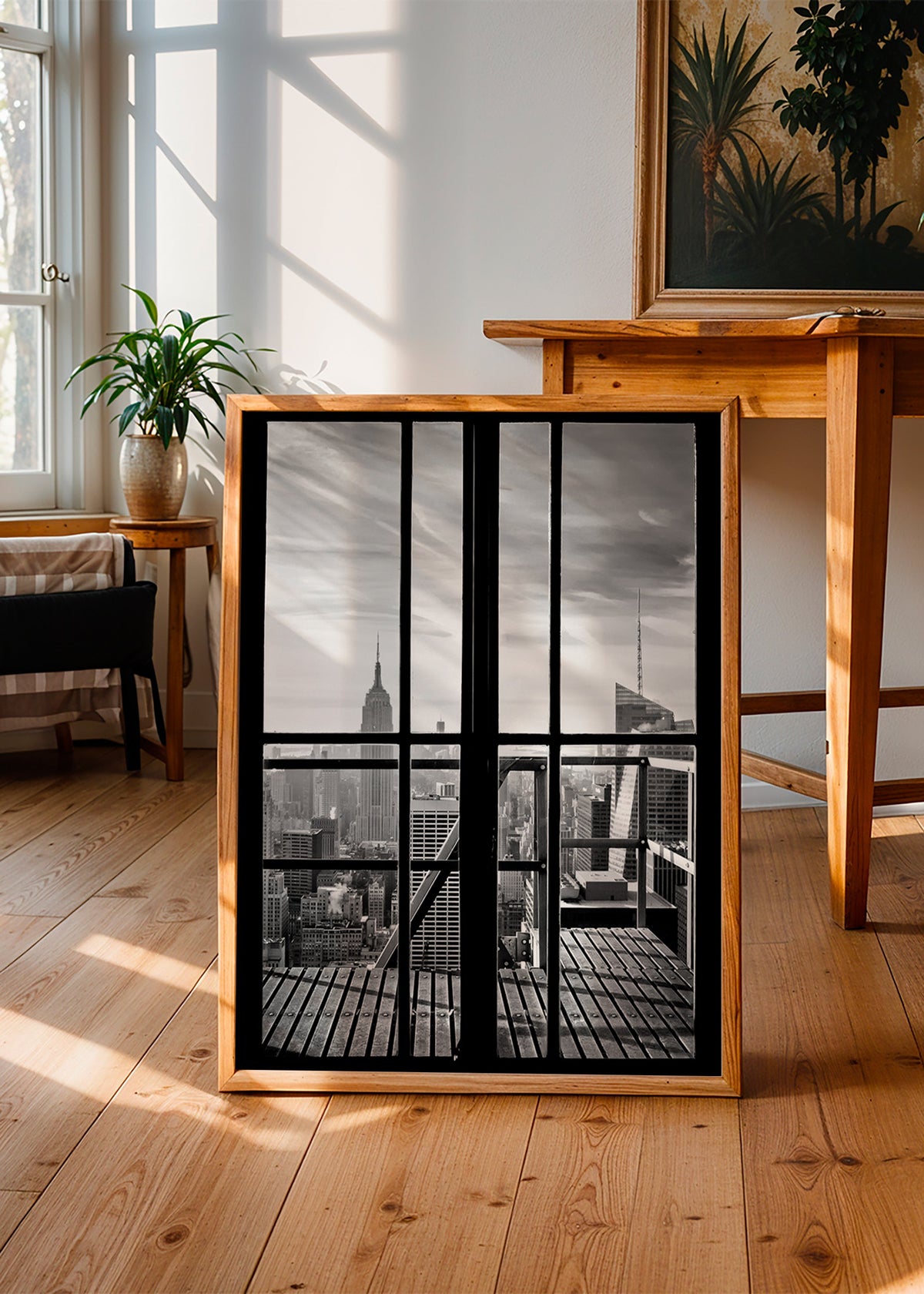 Cuadro de ciudades con vista desde ventana – Product2