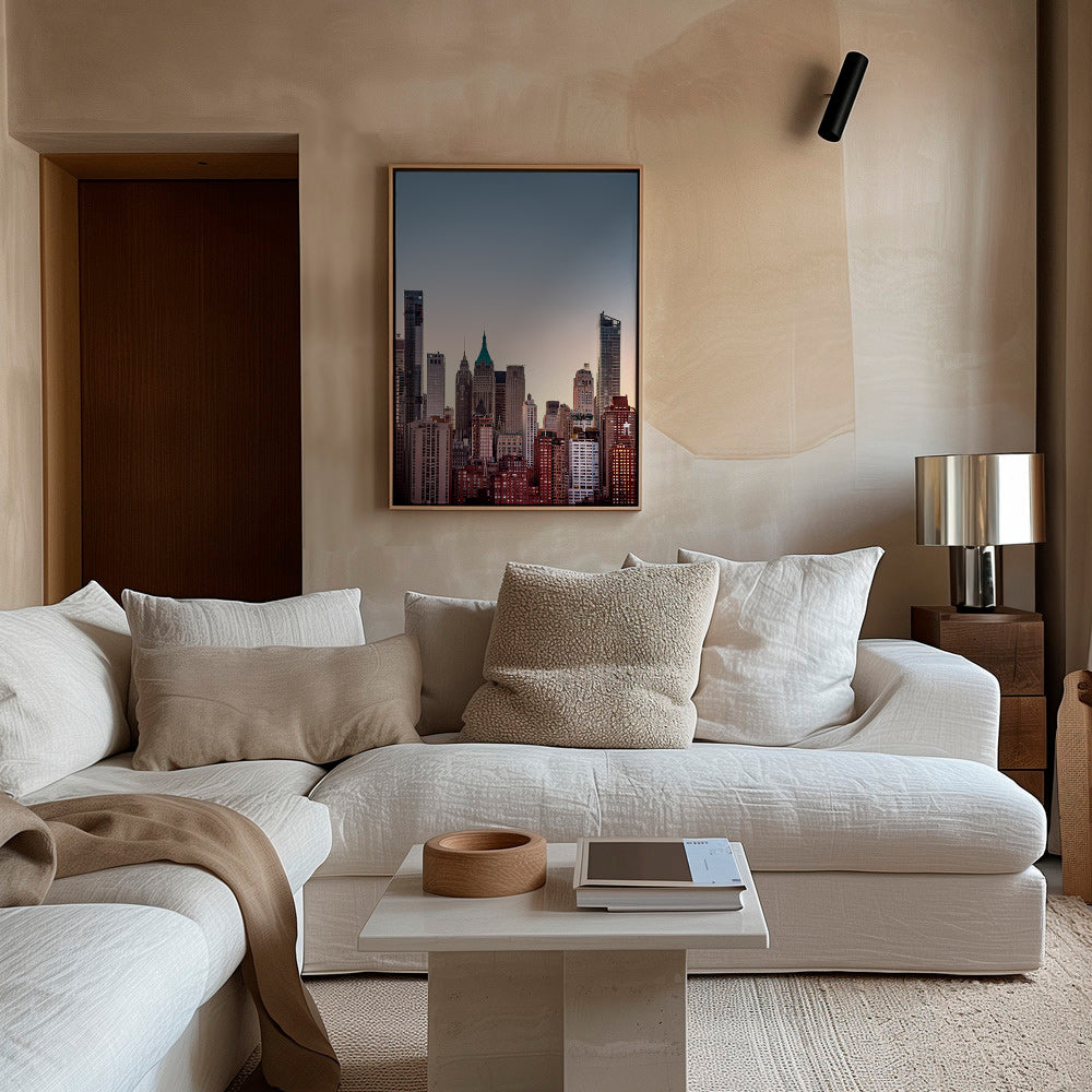 Cuadro de ciudades con skyline al atardecer – Canvas1