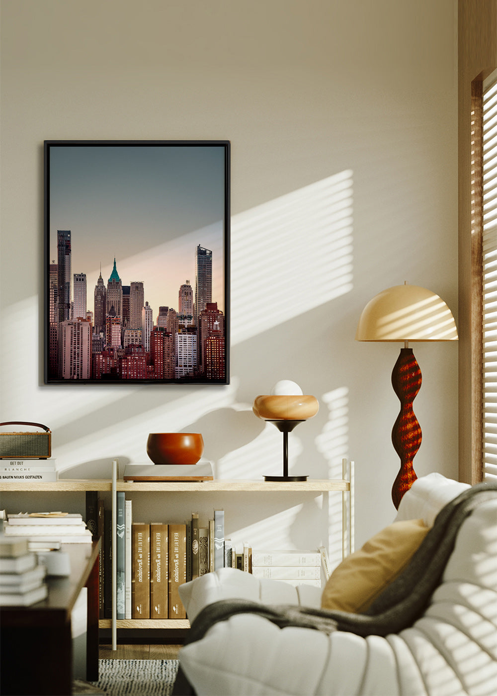 Cuadro de ciudades con skyline al atardecer – Canvas2