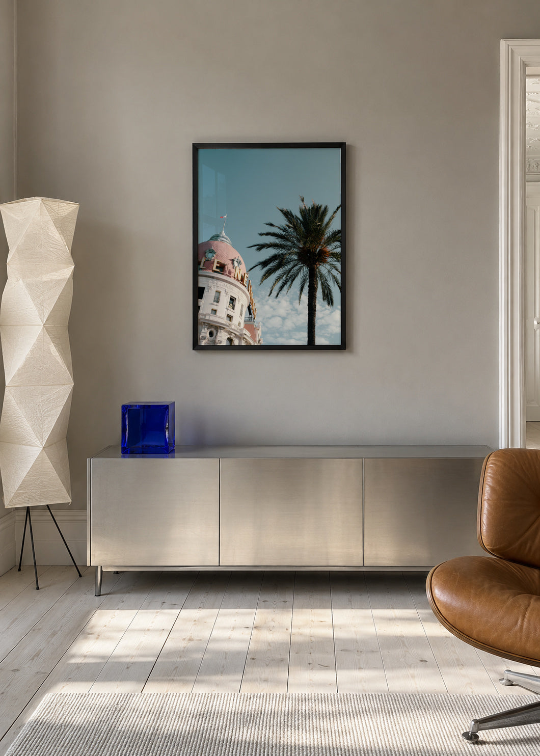 Riviera - Framed poster in an interior