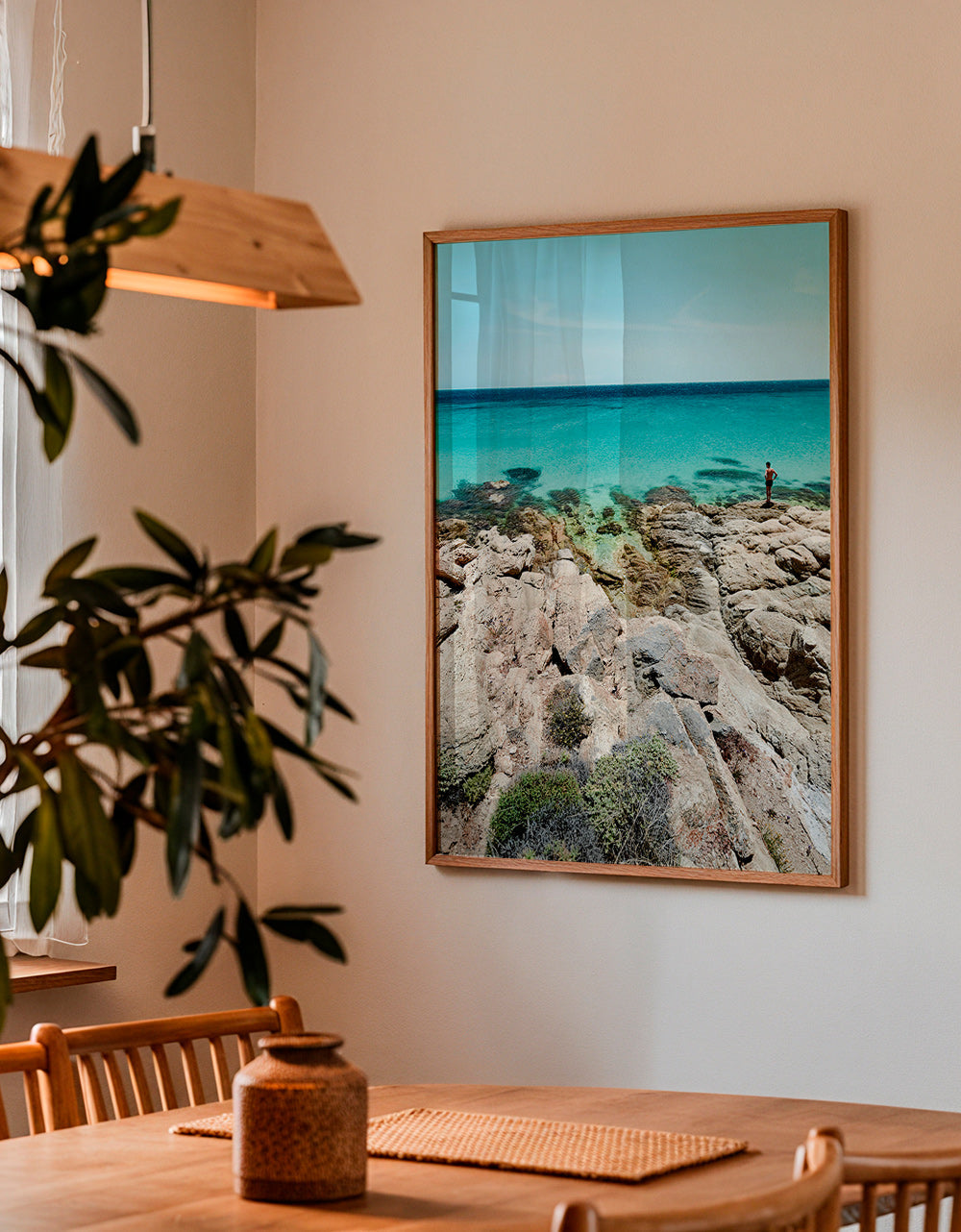Cuadro de paisaje con costa rocosa y mar turquesa – Product3