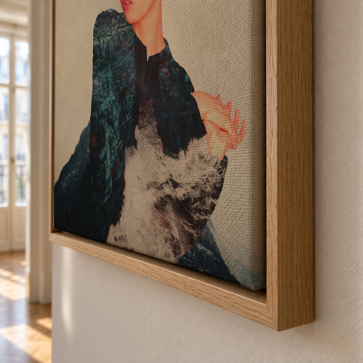 Kumiko - Framed canvas detail