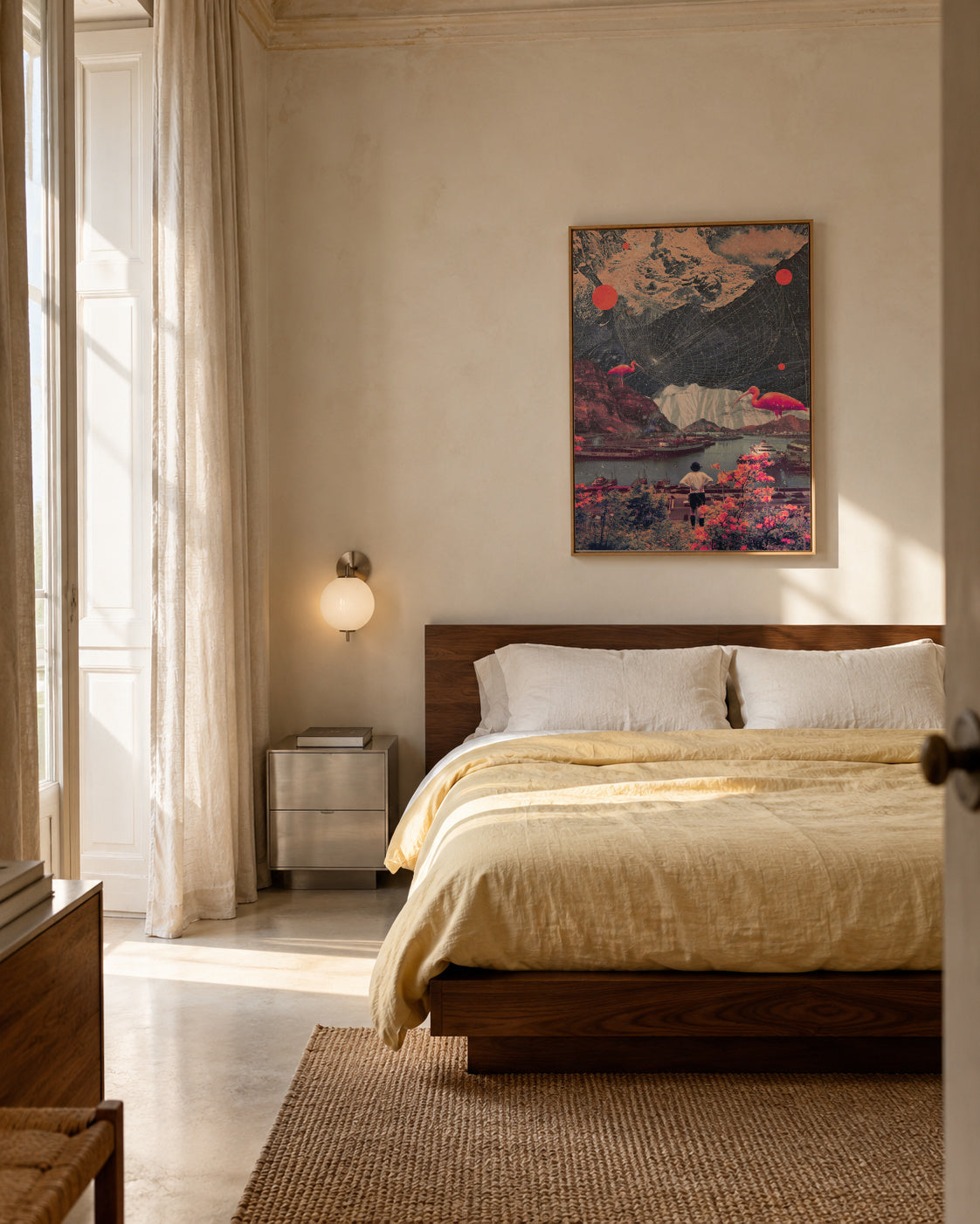 My Choices Left Me Alone - Framed canvas in an interior