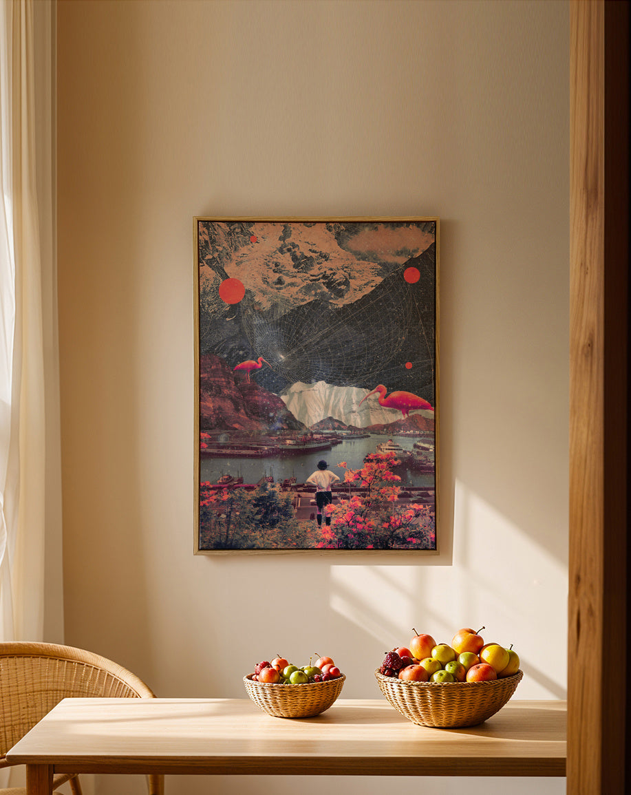 My Choices Left Me Alone - Framed canvas in an interior