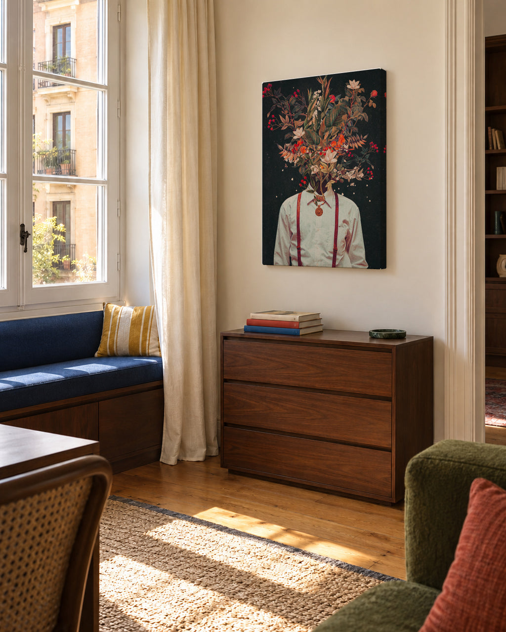 Foliage - Unframed canvas in an interior