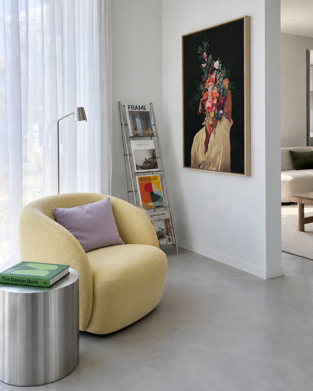 Roses Bloomed Every Time I Thought Of You - Framed canvas in an interior