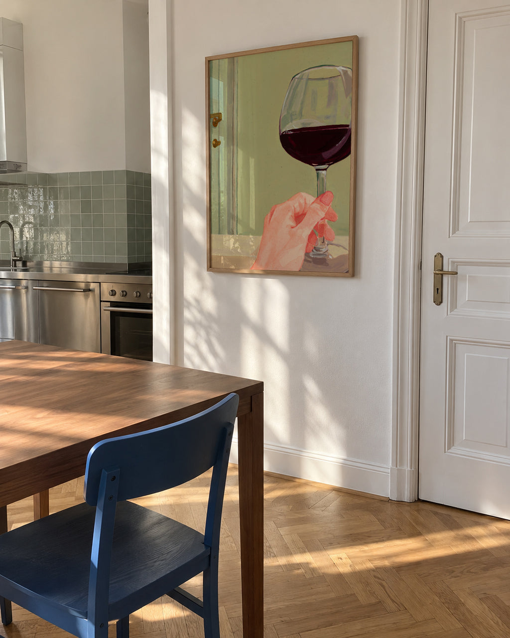 Quality time - Framed poster in an interior