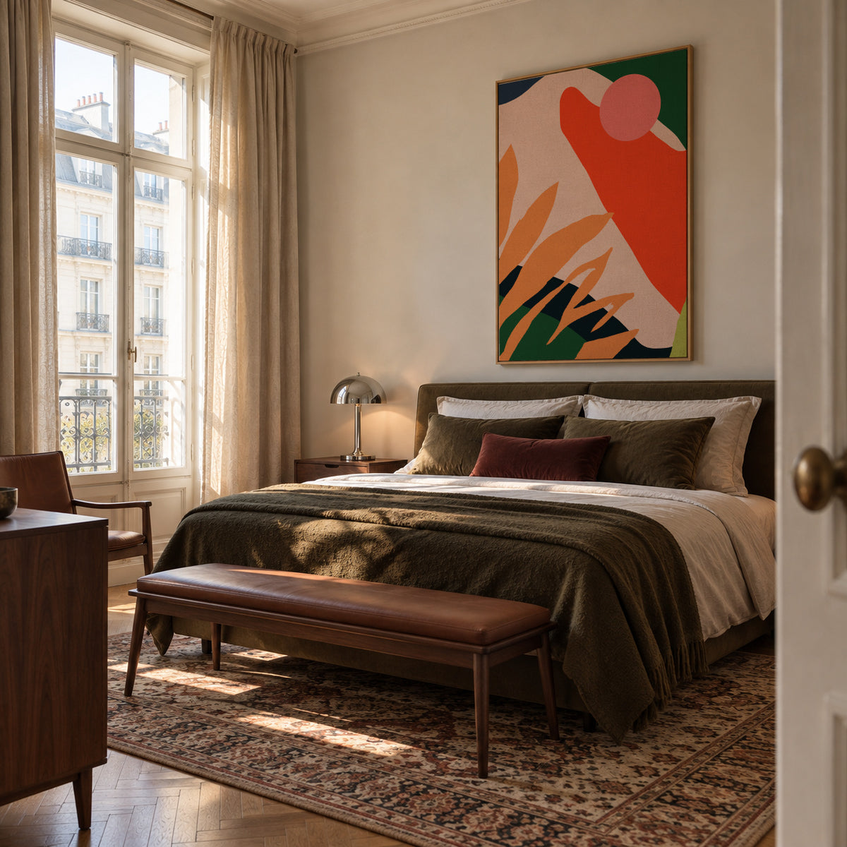 Guaxuma - Framed canvas in an interior