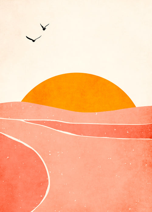 Dancing in The Sun - Unframed art print