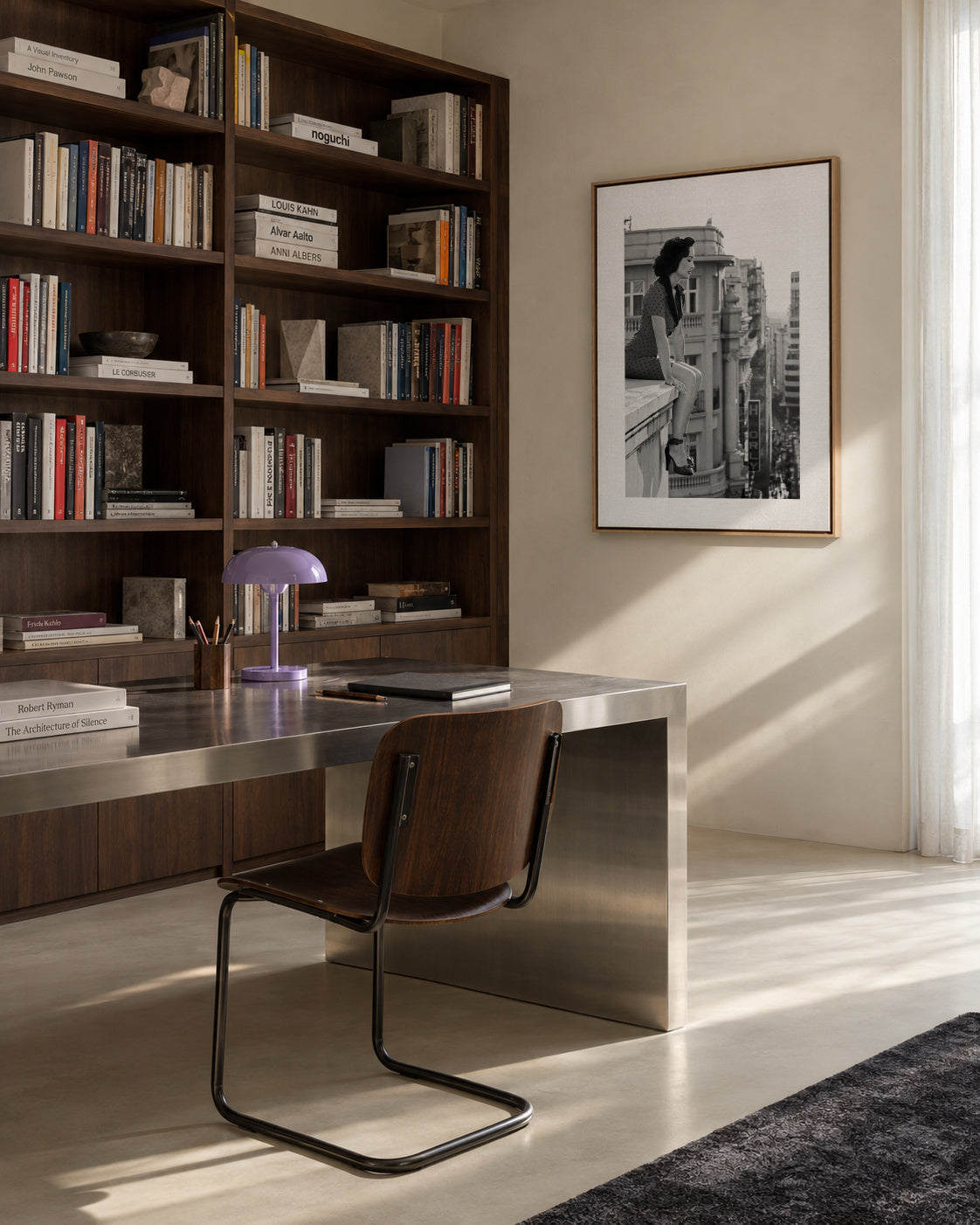 Mad Madrid 2 - Framed canvas in an interior