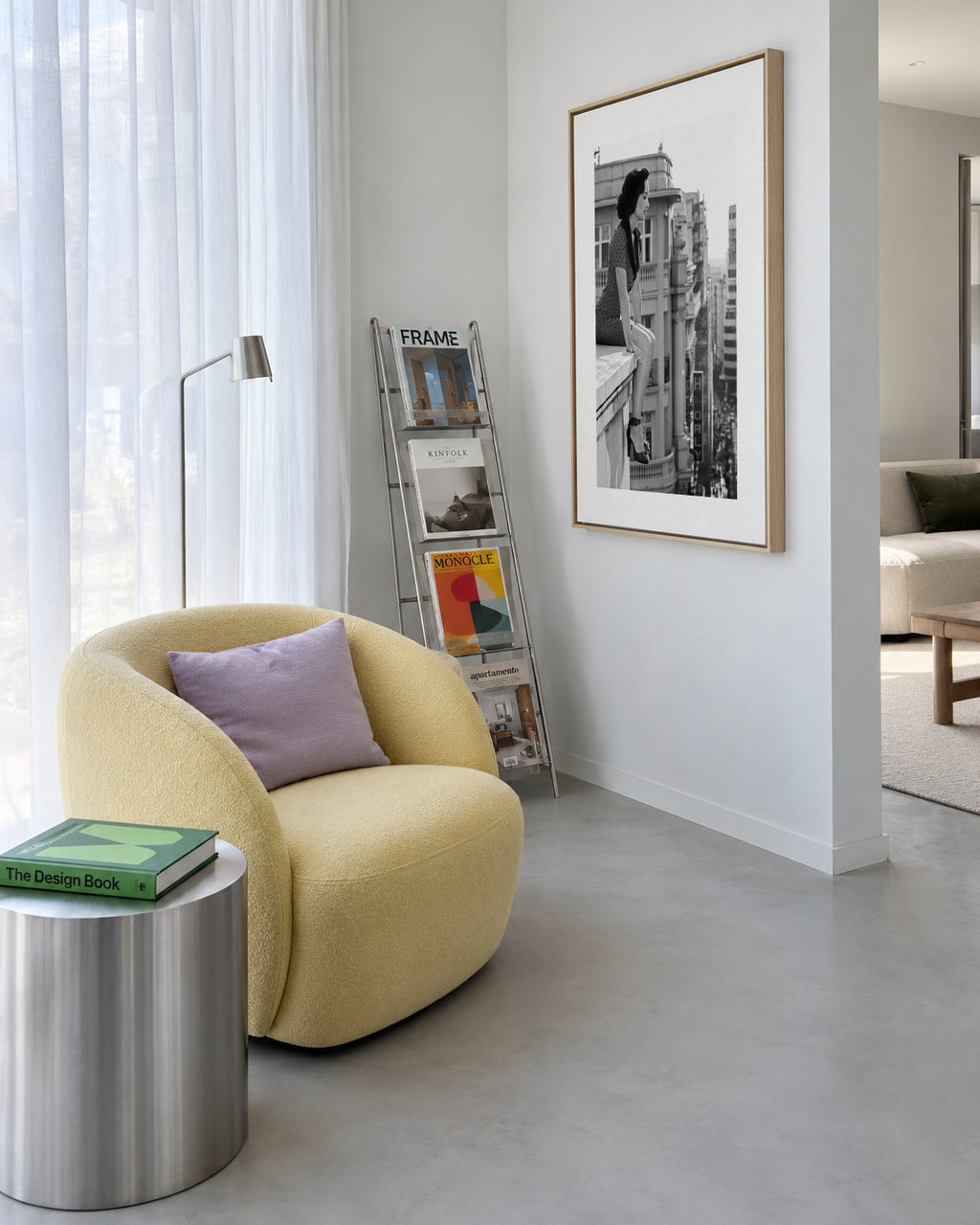 Mad Madrid 2 - Framed canvas in an interior