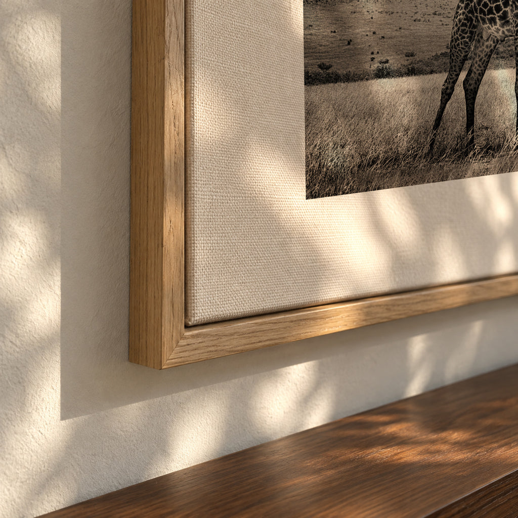 under the African sun - Framed canvas detail