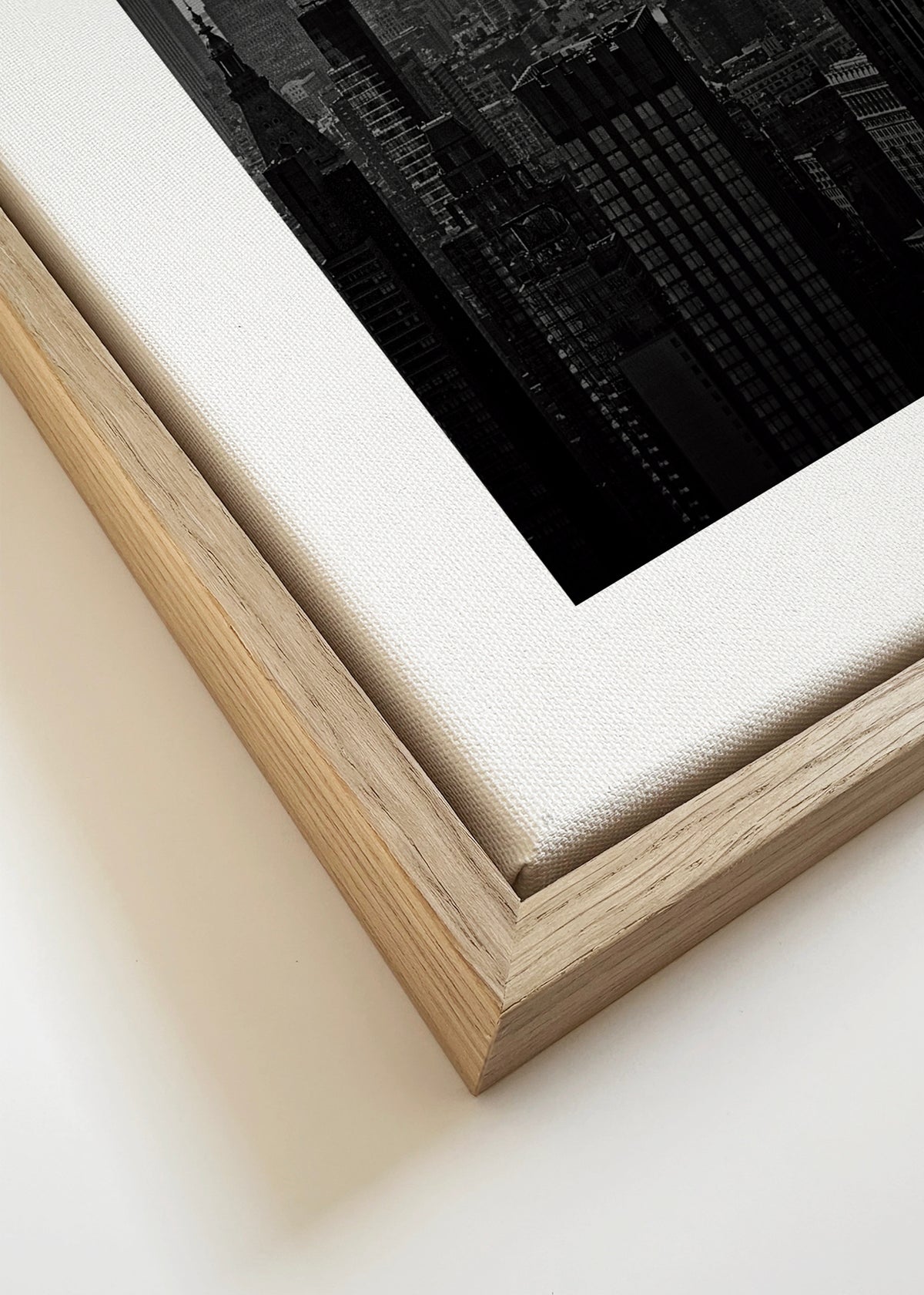 New York Rockefeller View - Framed canvas detail