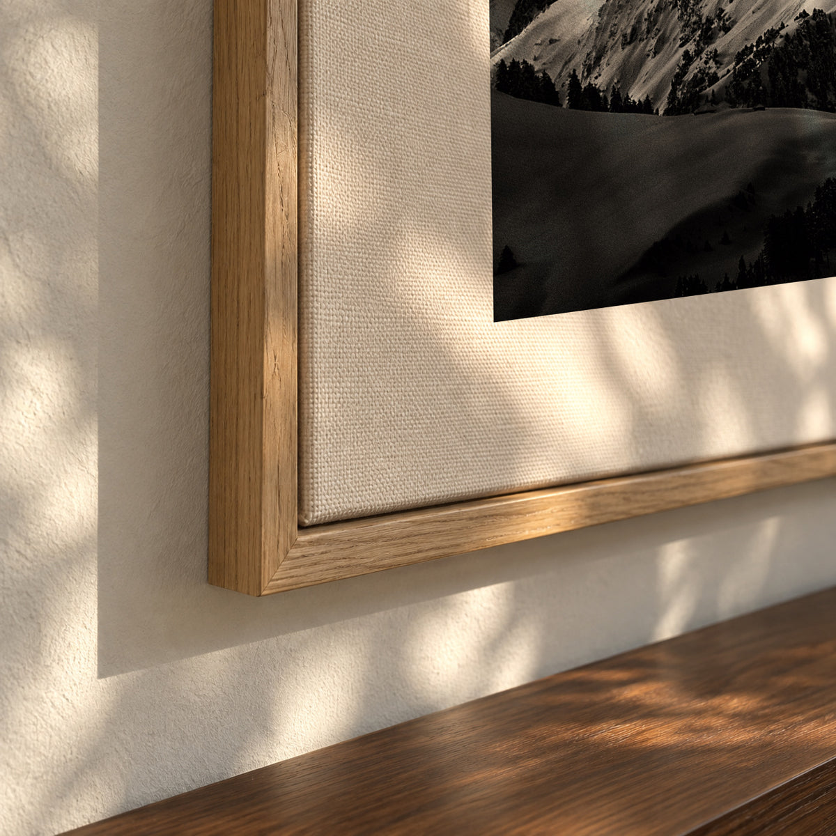 Rock and wind - Framed canvas detail