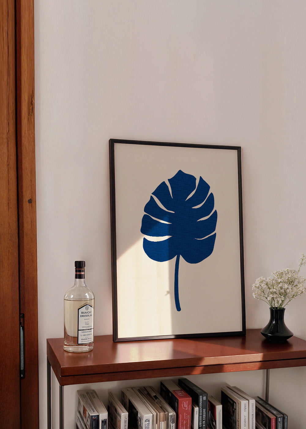 Monstera Canvas Blue - 1x Studio