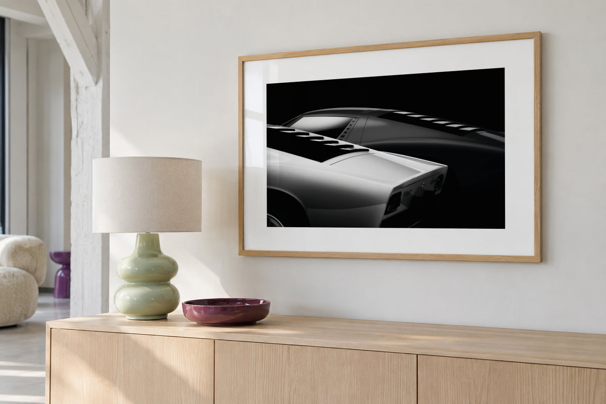 2 Miura - Framed poster in an interior
