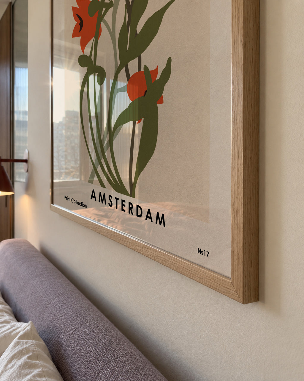 Flower Market Amsterdam - Framed poster detail
