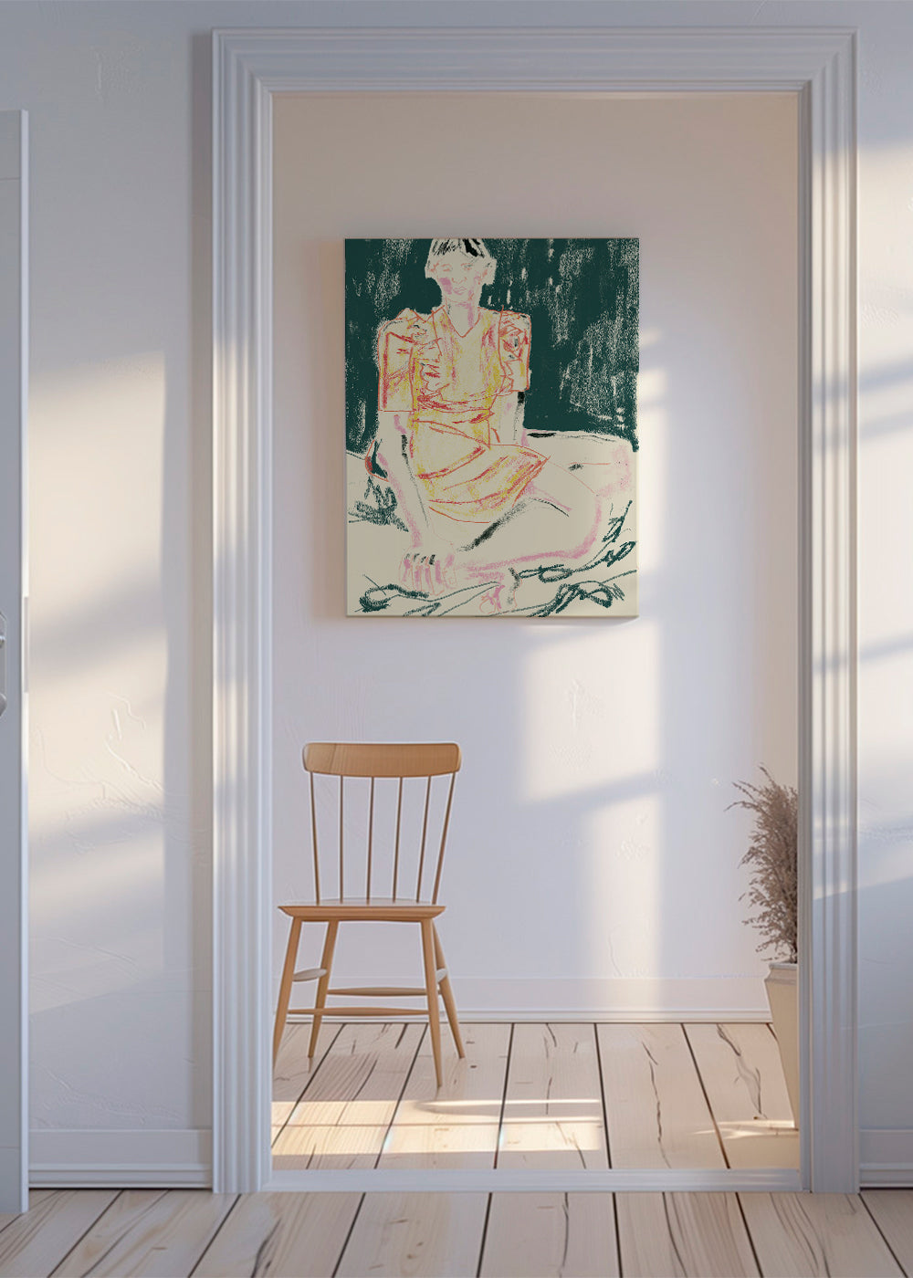 The Girl In Orange Dress - Francesco Gulina