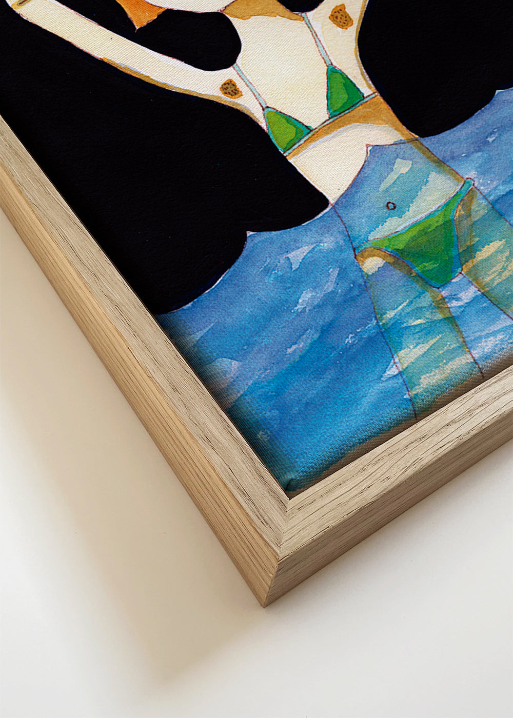 Swimming Girls with Sausage Dog - Sharyn Bursic