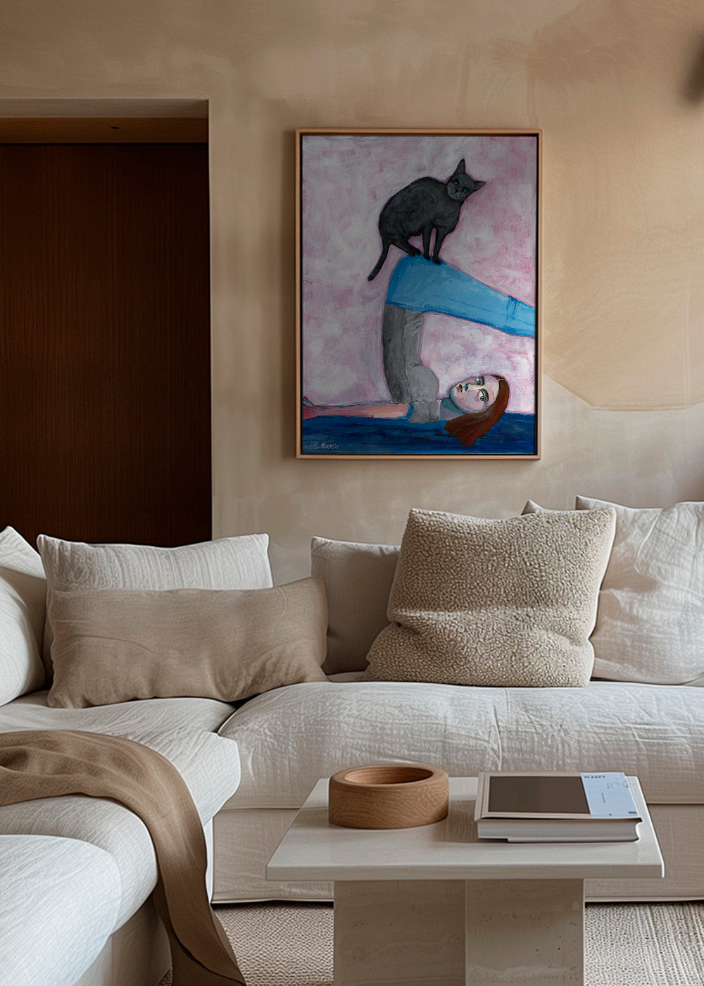 Yoga with my Cat - Sharyn Bursic