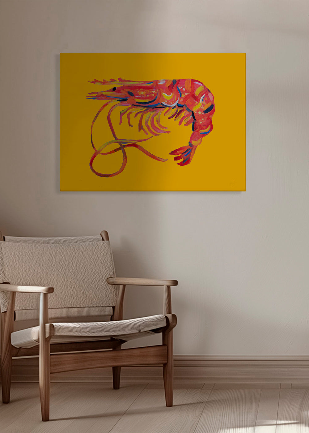 Prawn On Yellow - Alice Straker