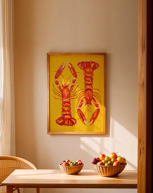 Langoustines On Yellow