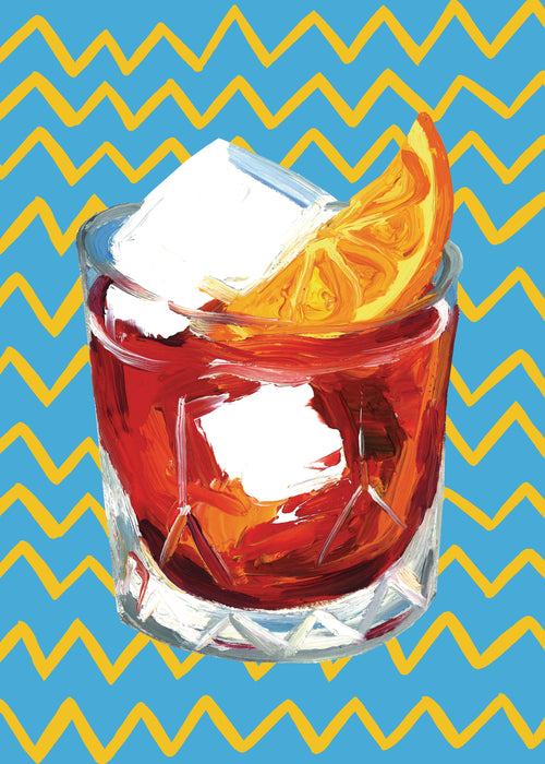 Negroni Blue - Unframed art print