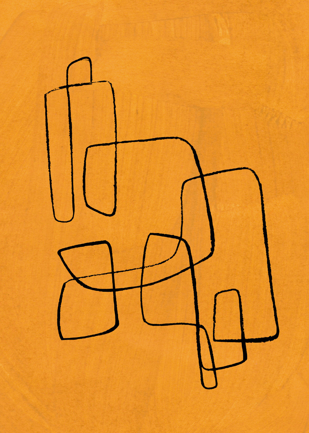 Banana Maze - Unframed art print