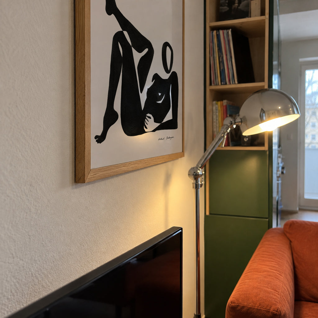 Black figure #8 - Framed poster detail