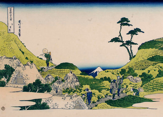 Shimomeguro - Katsushika Hokusai