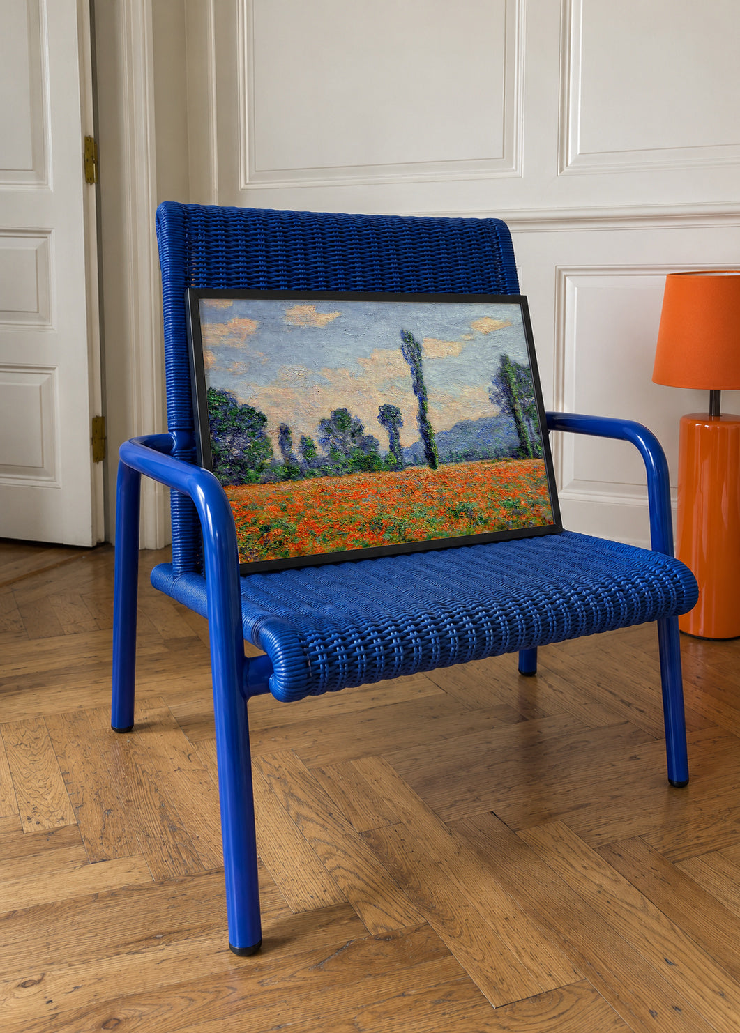 Mohnfield - Claude Monet - Framed poster in an interior