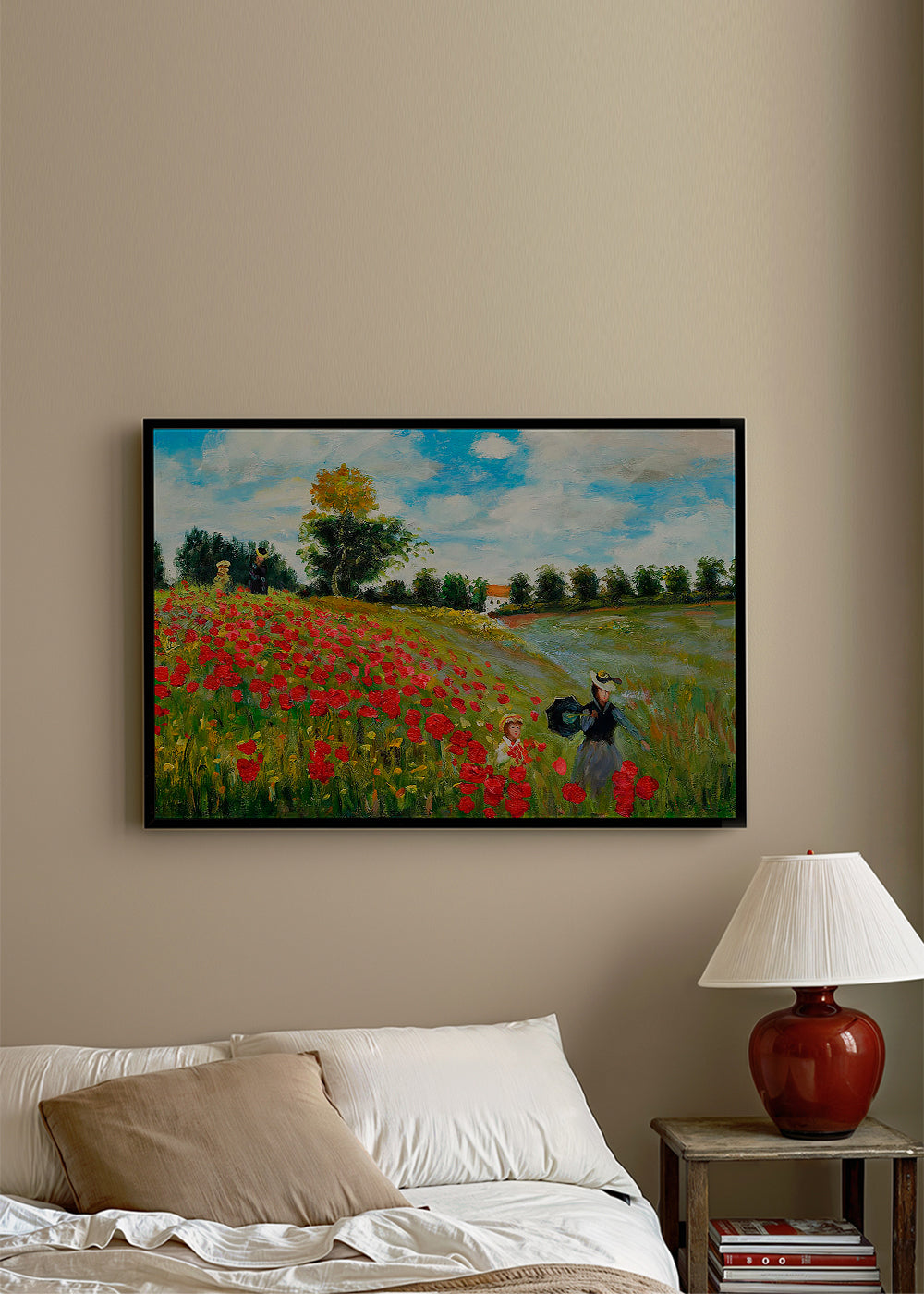 Poppy Field in Argenteuil - Claude Monet