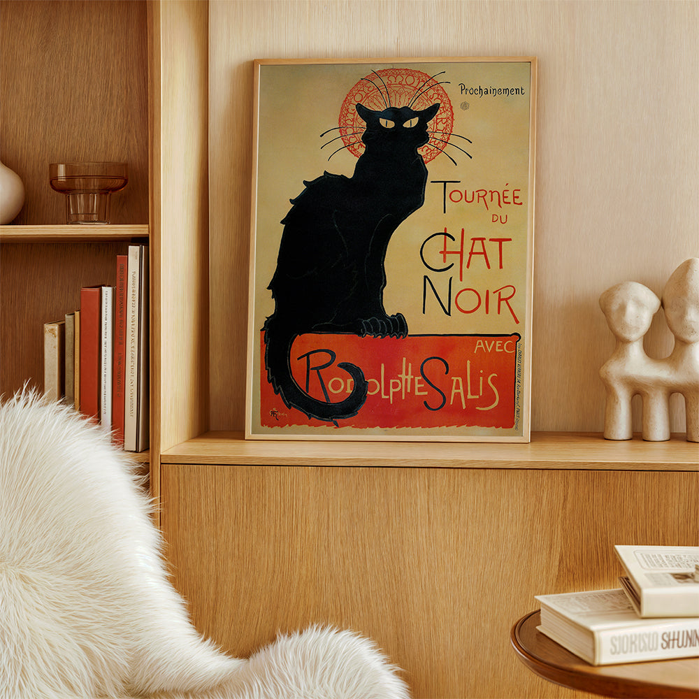 Black cat vintage poster | Wall art, framed prints and posters
