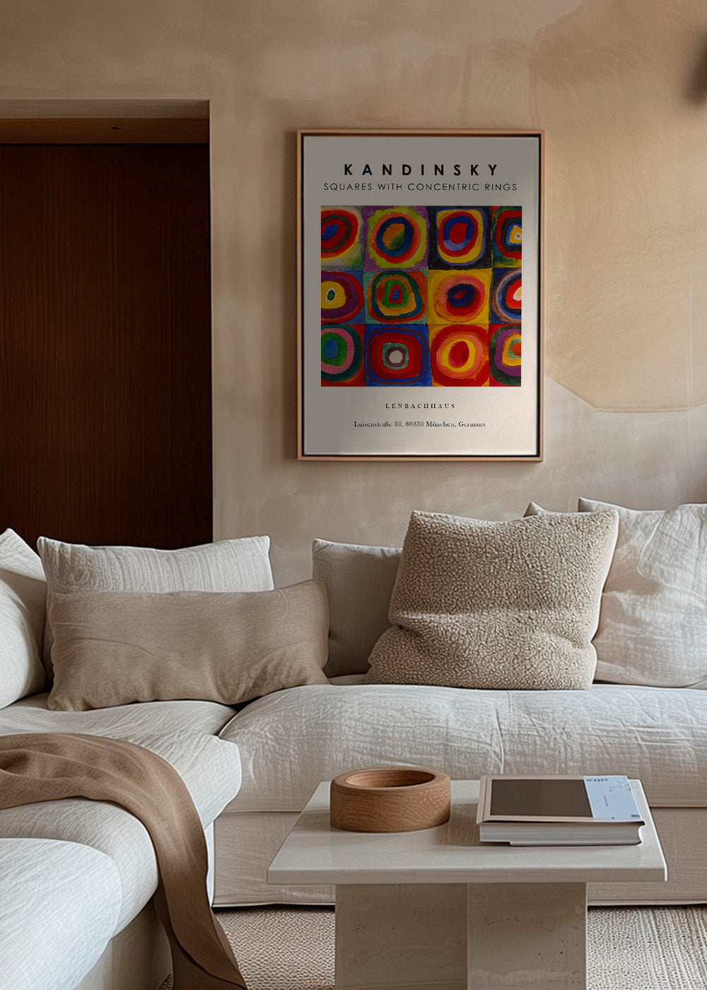 Colour Study - Squares and Concentric Rings Exhibition - Vasili Kandinsky