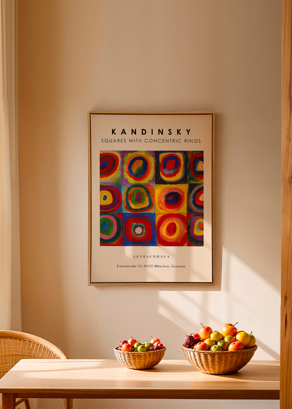 Colour Study - Squares and Concentric Rings Exhibition - Vasili Kandinsky