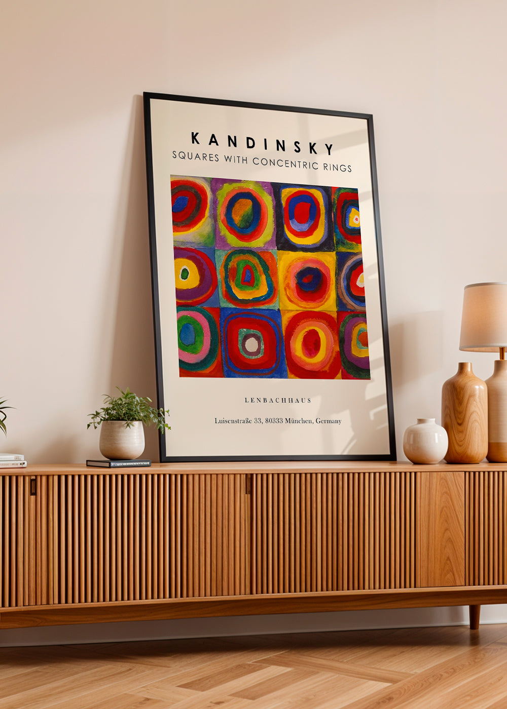 Colour Study - Squares and Concentric Rings Exhibition - Vasili Kandinsky