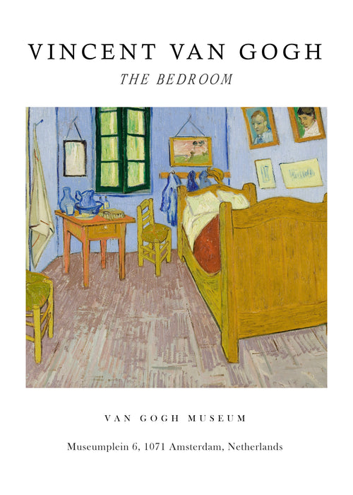Van Gogh's Bedroom in Arles Exhibition White - Van Gogh - Unframed art print
