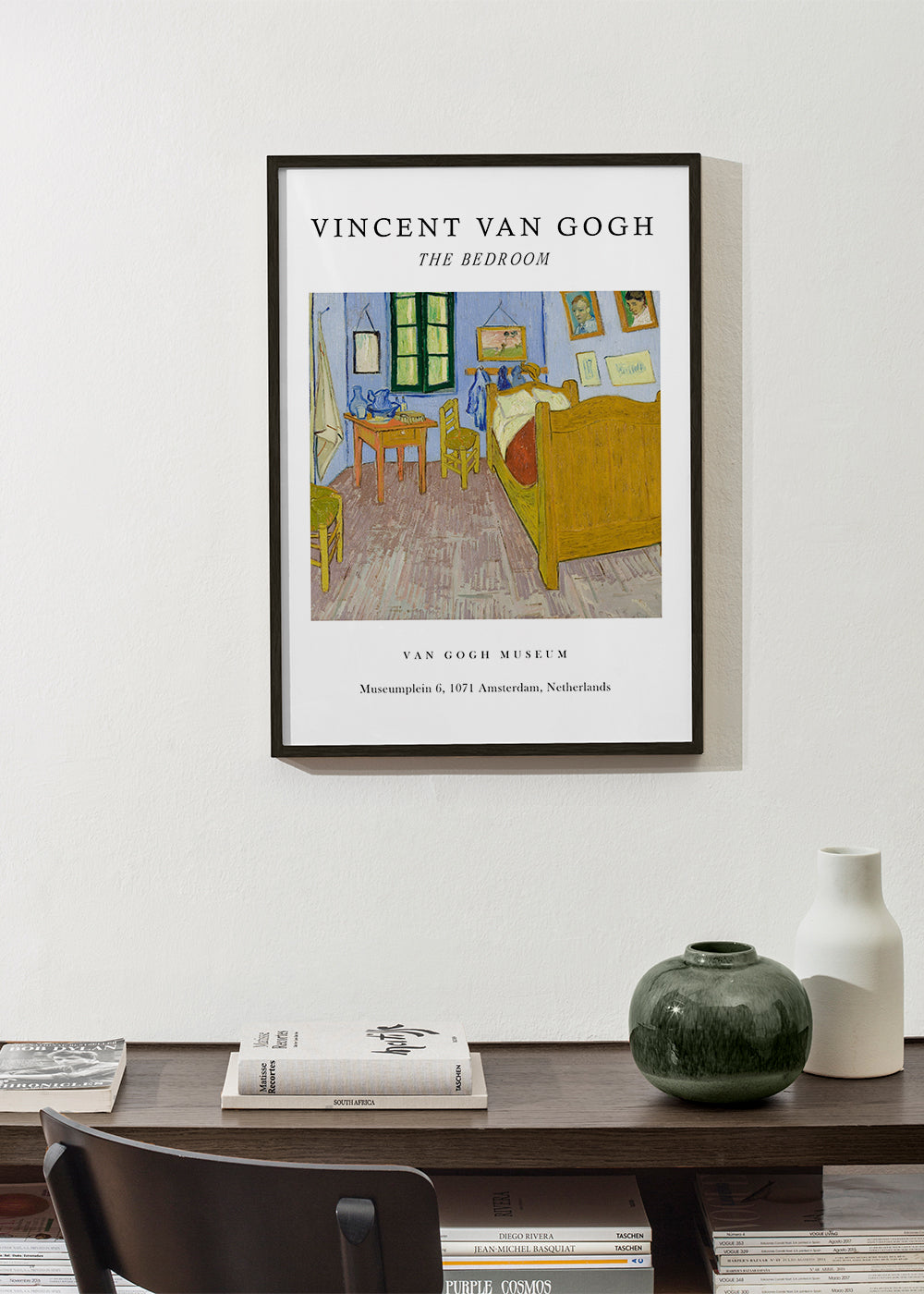 Van Gogh's Bedroom in Arles Exhibition White - Van Gogh