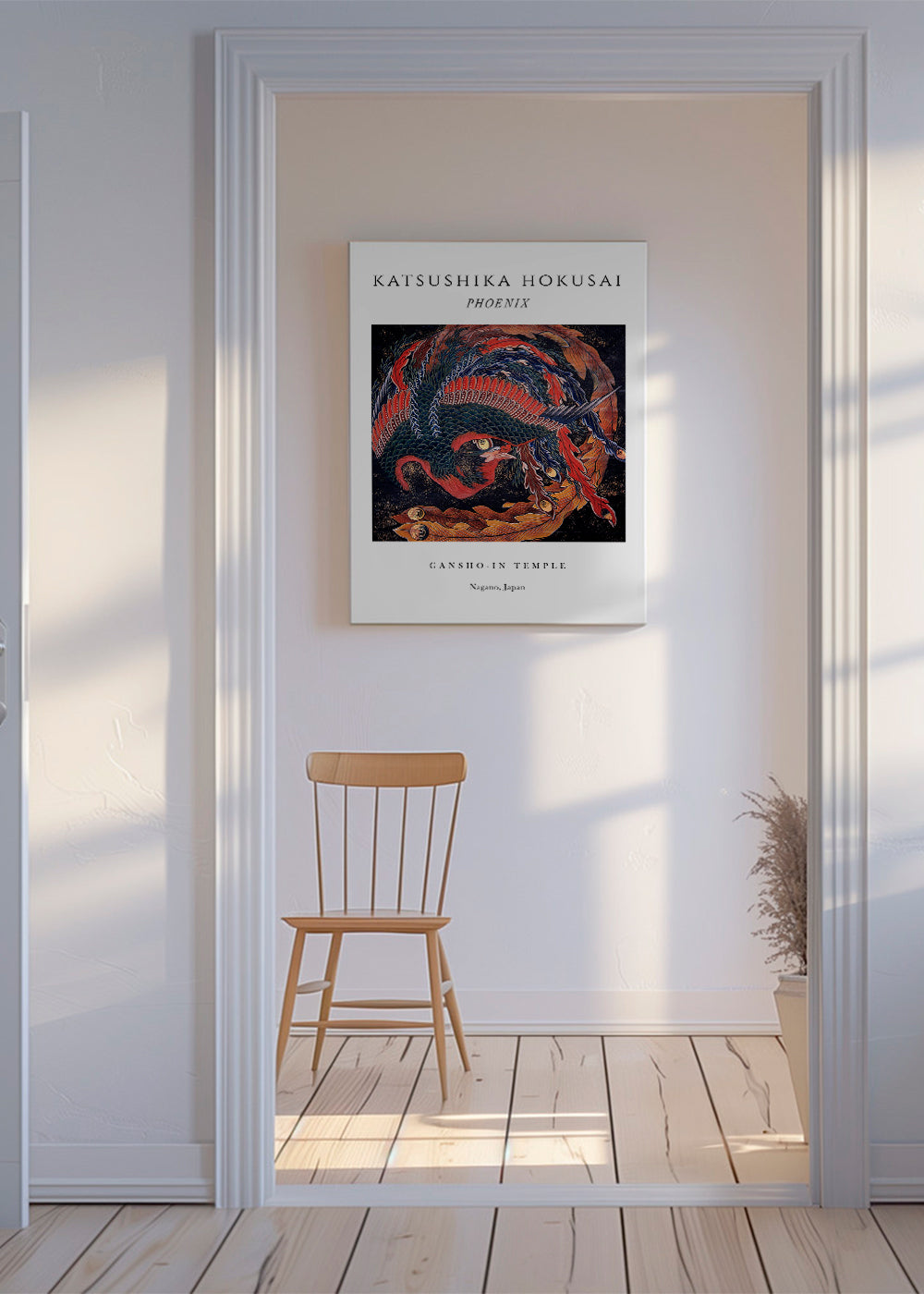 Phoenix Exhibition White - Katsushika Hokusai