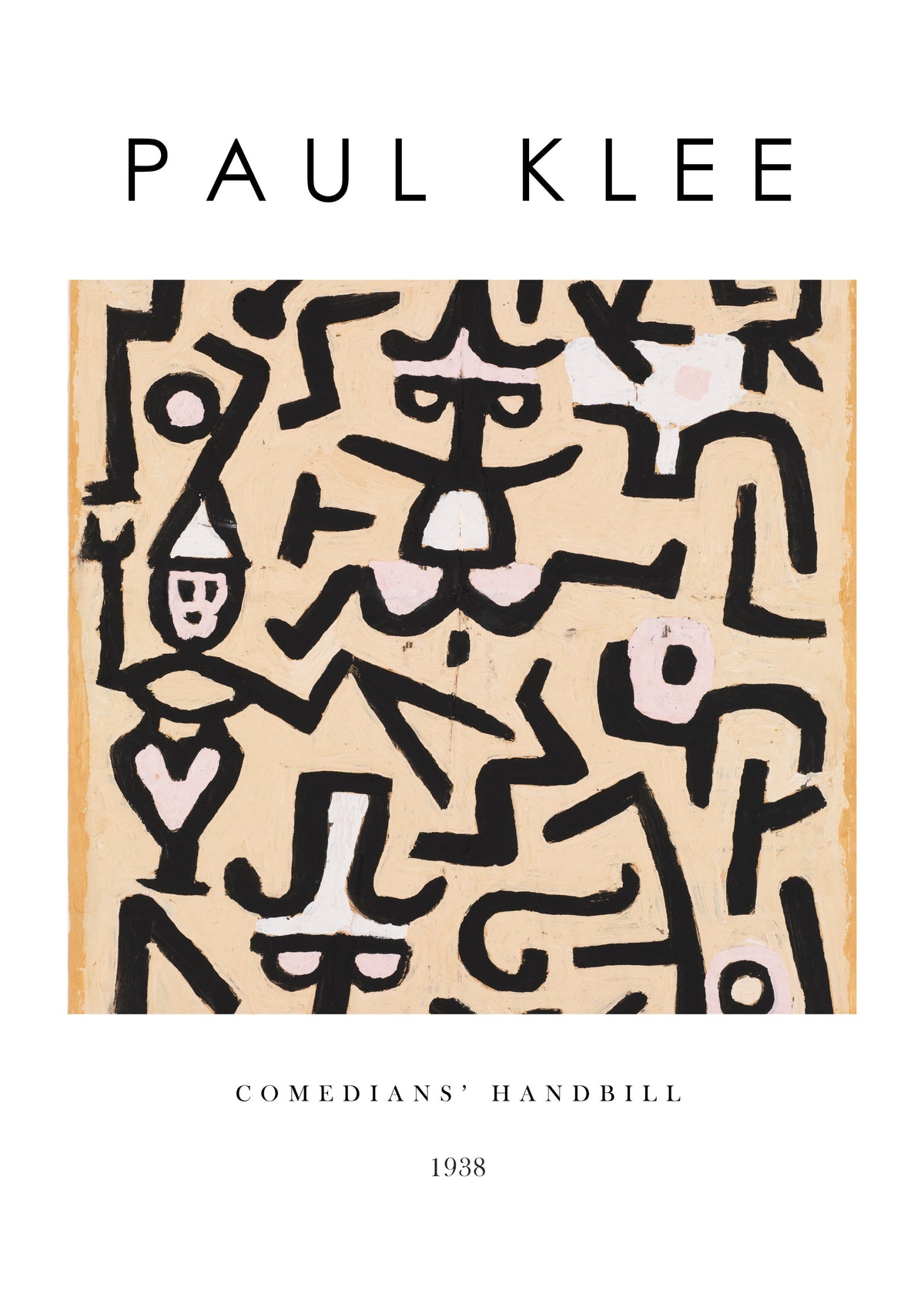 Comedians' Handbill Exhibition White - Paul Klee - Unframed art print